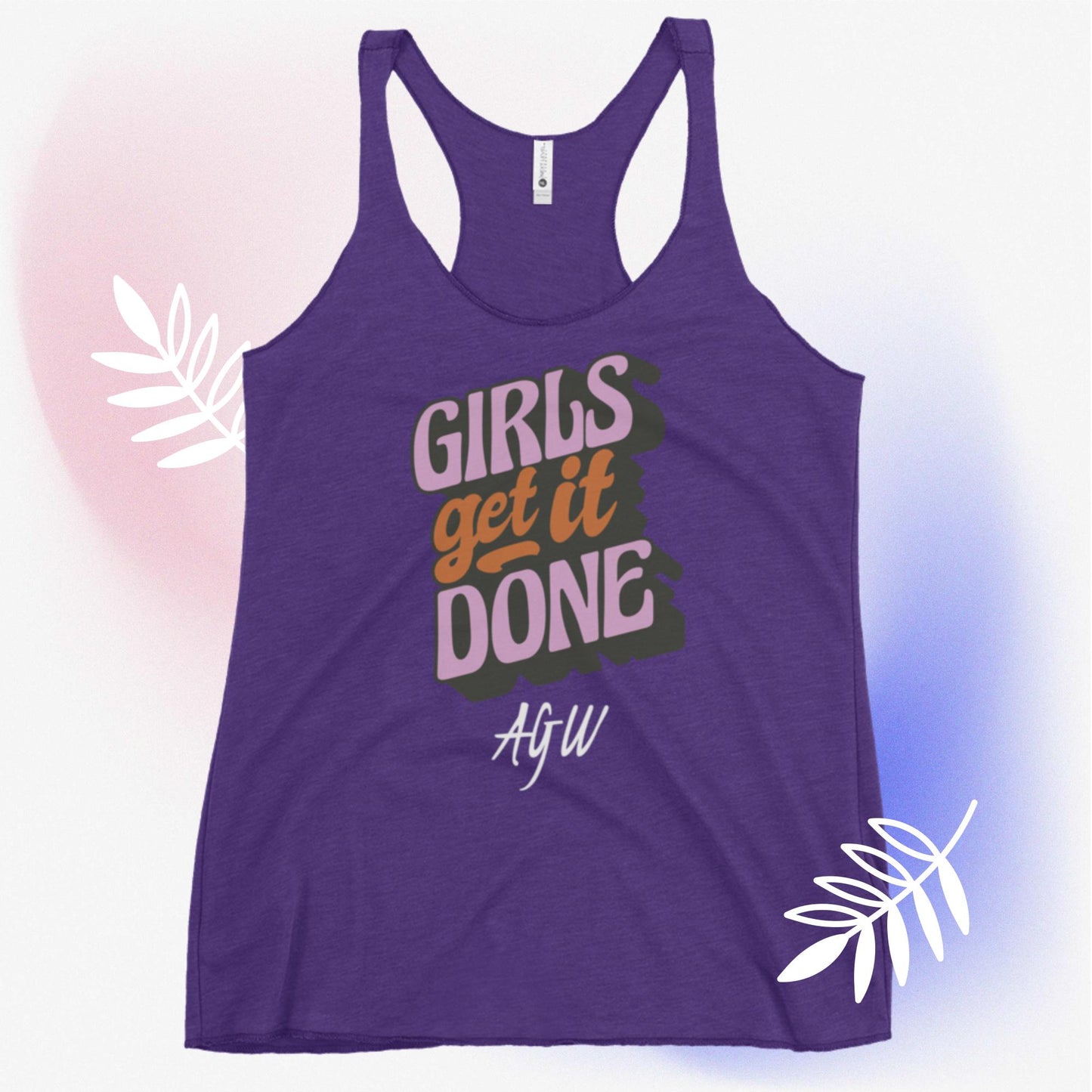 AGW Girls get it done Women's Racerback Tank